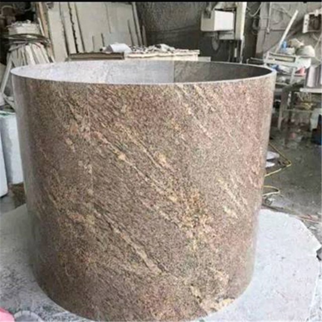 Giallo california granite column